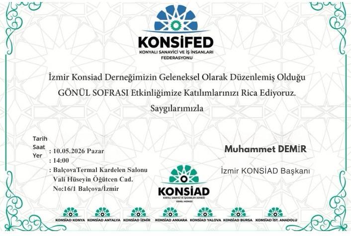 İzmir Konsiad Gönül Sofrası Etkinliği